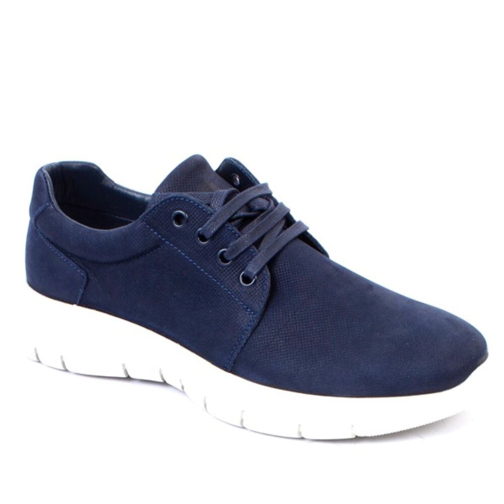 Frau 2497 Men Blue Ultra Suede Fabric XL Sneakers Shoes